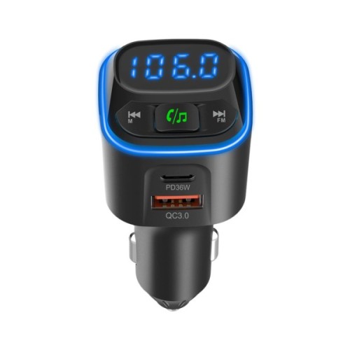 FM модулятор Gelius Tune GP-FMT051 (PD/QC) 36 Watt Black (GP-FMT051)