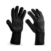 Захисні рукавиці Voltronic HFG-800-B, термостійкі, вогнетривкі, до 800°C, Black (HFG-800-B)