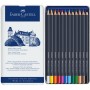 Олівці кольорові Faber-Castell GoldFaber металевий пенал 12 кольорів (114712) (27641)