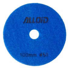 Круг зачистний Alloid Pro, алмазний, шліфувальний, на липучці, COMBS, 100мм, зерно 50 (DD-63377)