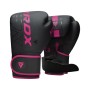 Боксерські рукавички RDX F6 Matte Pink 8 унцій (BGR-F6MP-8OZ)