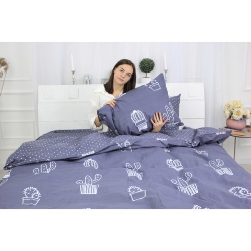 Постільна білизна MirSon Бязь Premium 17-0300 Singapore 175х210 (2200002316873)