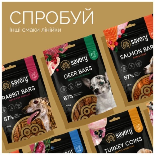 Ласощі для собак Savory Fillet Turkey With Duck 100 г (4820261921151)