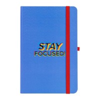 Книга записна Optima Stay Focused А5 128 аркушів лінія фіолетовий (O20812-38)