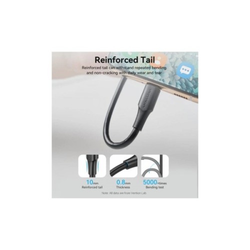 Дата кабель USB 2.0 AM to Micro 5P 2.0m black Vention (CTIBH)