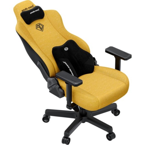 Крісло ігрове Anda Seat Kaiser 3E Fabric XL Bright Yellow (AD23YC-XL-09-Y-CF-Y01)