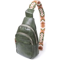 Сумка Vintage З гладкої екошкіри Зелена (22771)