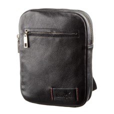 Сумка Shvigel Чоловіча шкіряна Чорна (19102)