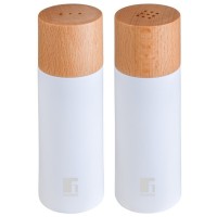 Набір для спецій Bergner Naturally, для солі та перцю 2 предмета (BG-48518-WH)