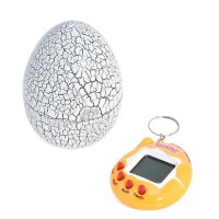 Інтерактивна іграшка UFT електронний вихованець Тамагочі в Яйці Динозавра Eggshell Game White (EggWhite)