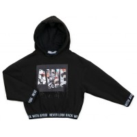 Кофта дитяча A-Yugi с капюшоном (4320-158G-black)