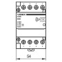 Контактор Videx 4п 63А 4НВ VF-RS-MC4O-63 RESIST