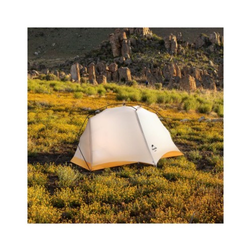 Намет Naturehike надлегкий одномісний NH21ZP003 сіро-жовтий (6927595775424)