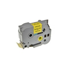 Стрічка для принтера етикеток UKRMARK RL-B-T651P-BK/YE, аналог TZE651. 24 мм х 8 м (900256)