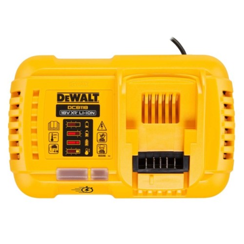Зарядний пристрій для акумуляторів інструменту DeWALT 18V, 54V, ток 8А, 0.65 кг (DCB118_N473860)