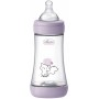 Пляшечка для годування Chicco Perfect 5 із силіконовою соскою 2+ місяців 240 мл Рожева (20223.12.40)