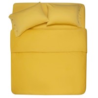 Простирадло Ardesto на резинці Mix&Match, 100% бавовна, сатин жовтий 160х200+30 см (ART1620FSS)
