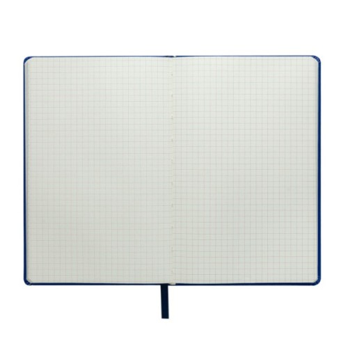 Книга записна Buromax Brief Logo2U 96 аркушів А5 у клітинку синій (BM.295104-02)