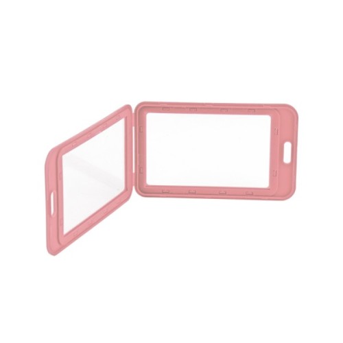 Бейдж Axent вертикальний, PP, 50х85мм, рожевий (4530-10-A)