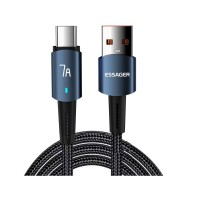 Дата кабель USB 2.0 AM to USB-C 1.0m 7A 100W blue Essager (EXC7A-CG03-P)