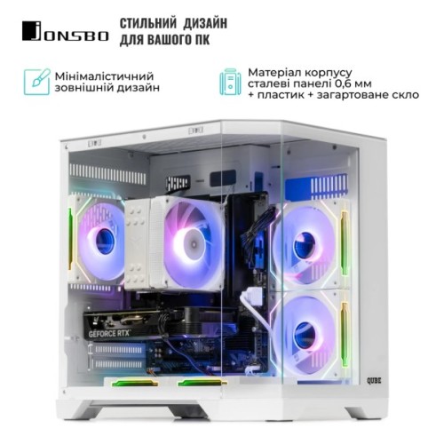 Корпус для ПК Qube CRYSTAL_GWNU3