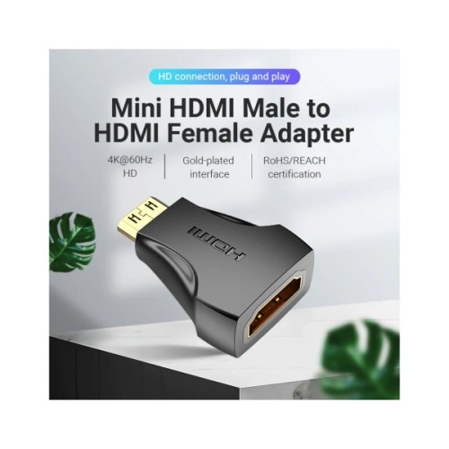 Перехідник HDMI to Mini HDMI black Vention (AISB0)