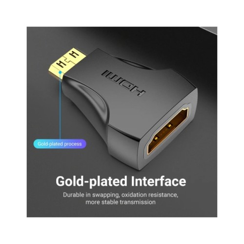 Перехідник HDMI to Mini HDMI black Vention (AISB0)