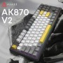 Клавіатура Ajazz AK870 V2 Flying Fish Switch USB UA Black/Grey/Yellow (AK870-V2-FF-BGY)