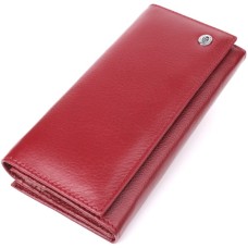 Гаманець ST Leather З натуральної шкіри Бордовий (23107)