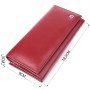 Гаманець ST Leather З натуральної шкіри Бордовий (23107)