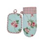 Кухонна прихватка Прованс Набір рукавиця 29х15 та прихватка 15х20 Трояндочки (035694)