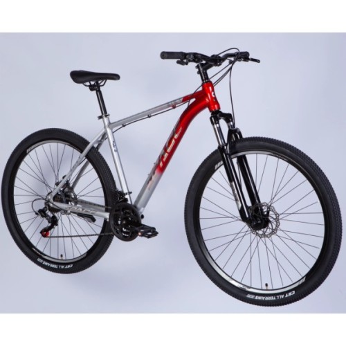 Велосипед Space 29" PHAETON DD FR рама-20" AL 2026 сріблясто-червоний (OPS-SP-29-187)