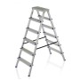 Драбина ELKOP cтремянка 6сх. верхя сходинка 1,41м, двостороння (DHR406)