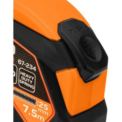 Рулетка Neo Tools 7.5мx25мм, з фіксатором змотування, магніт (67-234)