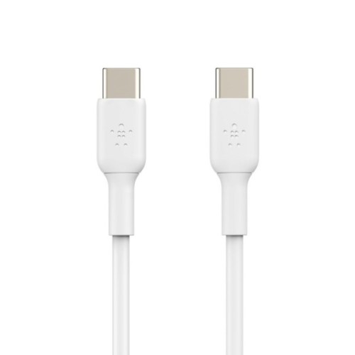 Дата кабель USB-C to USB-C 1.0m PVC white Belkin (CAB003BT1MWH)
