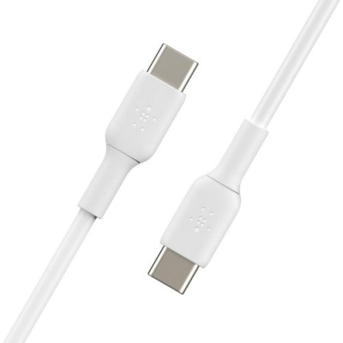 Дата кабель USB-C to USB-C 1.0m PVC white Belkin (CAB003BT1MWH)