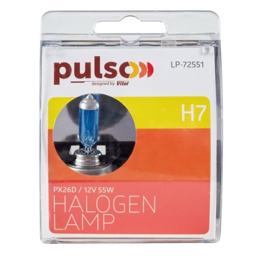 Автолампа PULSO H7/PX26D 12v55w super white/plastic box (LP-72551)