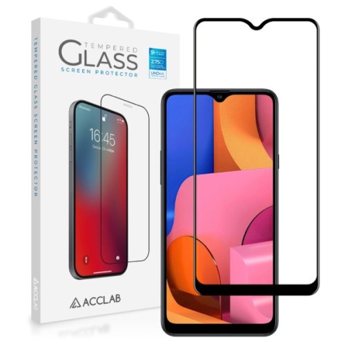 Скло захисне ACCLAB Full Glue Samsung A20s Black (1283126508530)