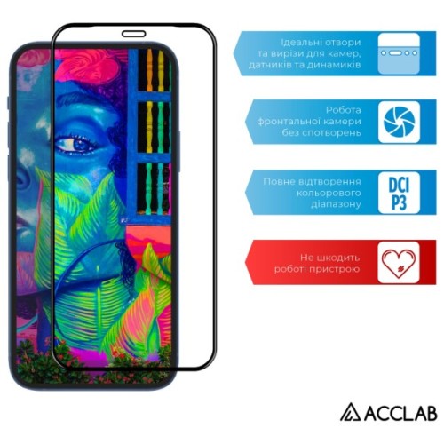 Скло захисне ACCLAB Full Glue Samsung A20s Black (1283126508530)