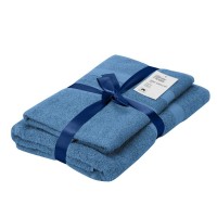 Рушник Ardesto набір махрових Splendid 50х90 см, 70х140 см, 2шт, 100% бавовна, блакитний (ART2359BL)