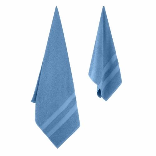 Рушник Ardesto набір махрових Splendid 50х90 см, 70х140 см, 2шт, 100% бавовна, блакитний (ART2359BL)