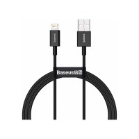 Дата кабель USB 2.0 AM to Lightning 2.0m 2.4A black Baseus (CALYS-C01)