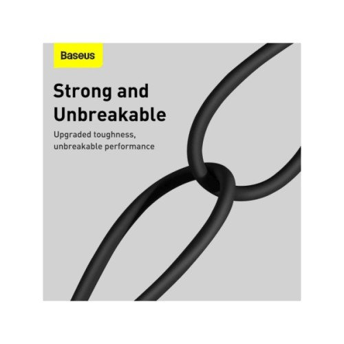 Дата кабель USB 2.0 AM to Lightning 2.0m 2.4A black Baseus (CALYS-C01)