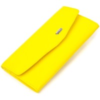 Портмоне Canpellini З натуральної шкіри флотар Жовте (21697)