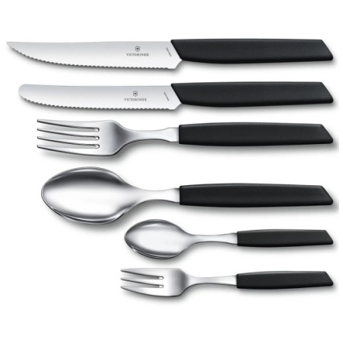 Кухонний ніж Victorinox Swiss Modern TomatoSausage 11см Black (6.9003.11W)