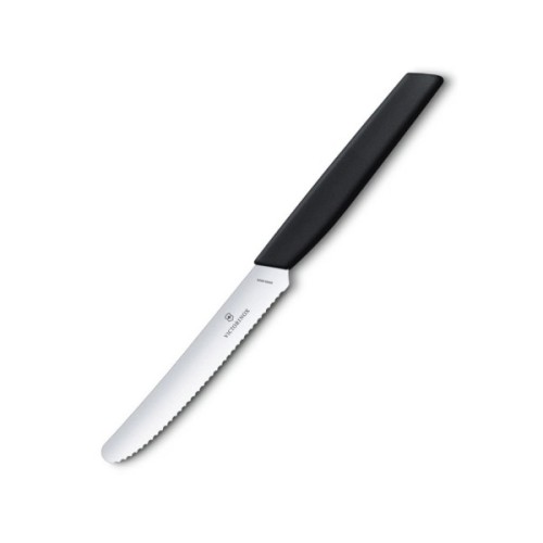 Кухонний ніж Victorinox Swiss Modern TomatoSausage 11см Black (6.9003.11W)