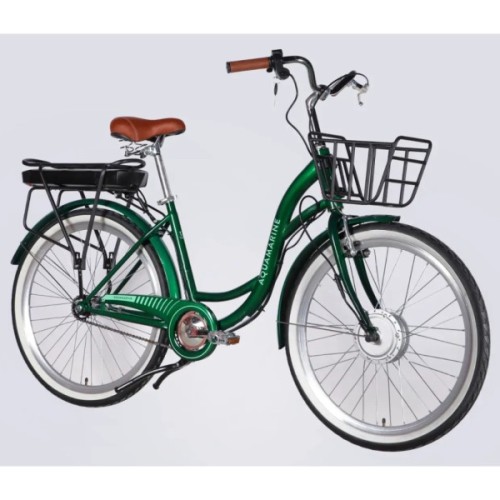 Електровелосипед Dorozhnik 26" eAQUAMARINE BH рама-17" 36B 13А*г 500Вт 2026 зелений (ELB-D-26-317)