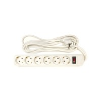 Мережевий фільтр живлення PowerPlant 3 м, 6 розеток, евростандарт (JY-1057/3) (PPSA10M30S6)