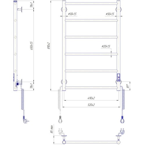 Сушарка для рушників MARIO Класік F НР-ITR К (2.3.0703.10.G)
