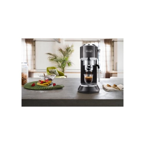 Ріжкова кавоварка еспресо DeLonghi EC 885 GY (Dedica Arte)